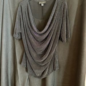 Black glitter top with lining